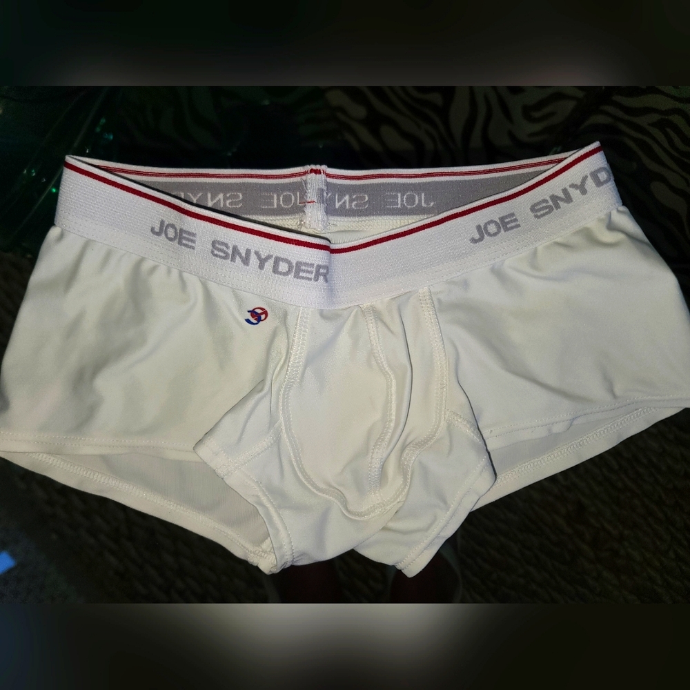 Men's Joe Snyder White Swim  Underwear